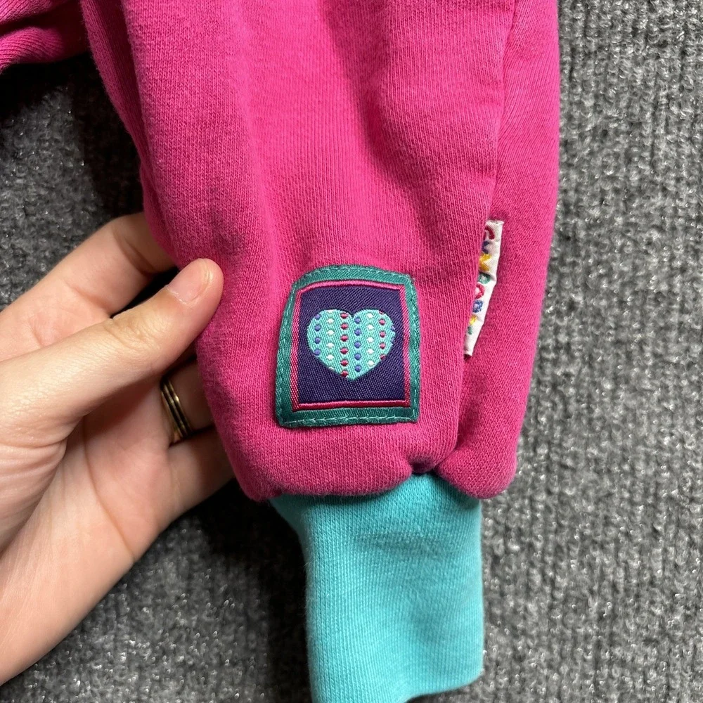 Vintage 90s Gymboree Girl Romper Pink Dots Vest Purple Pink Rainbow Tag Infant